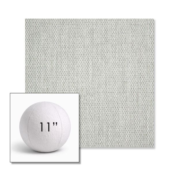 Picture of Pique Cloud | 11" Round Ball Pillow Sunbrella® Outdoor Pillow (3" Thick)