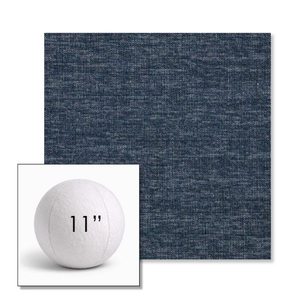 Picture of Platform Indigo | 11" Round Ball Pillow Sunbrella® Outdoor Pillow (3" Thick)