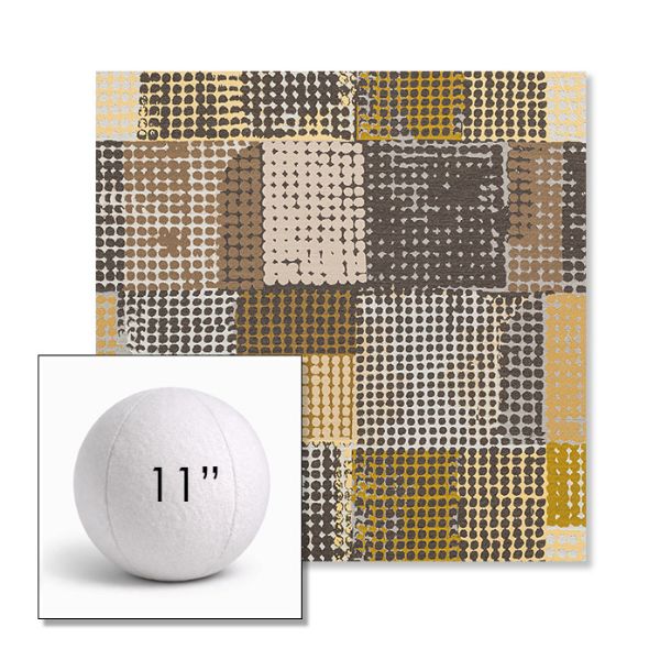 Picture of Pop Corn | 11" Round Ball Pillow Sunbrella® Outdoor Pillow (3" Thick)