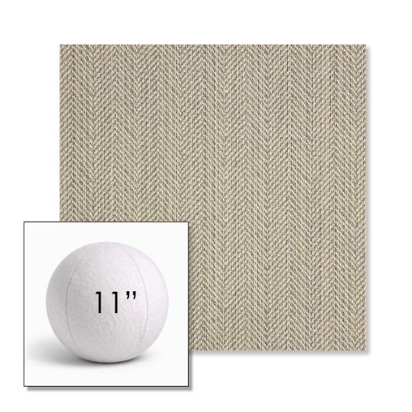 Picture of Posh Ash | 11" Round Ball Pillow Sunbrella® Outdoor Pillow (3" Thick)