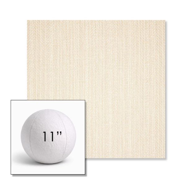 Picture of Posh Linen | 11" Round Ball Pillow Sunbrella® Outdoor Pillow (3" Thick)