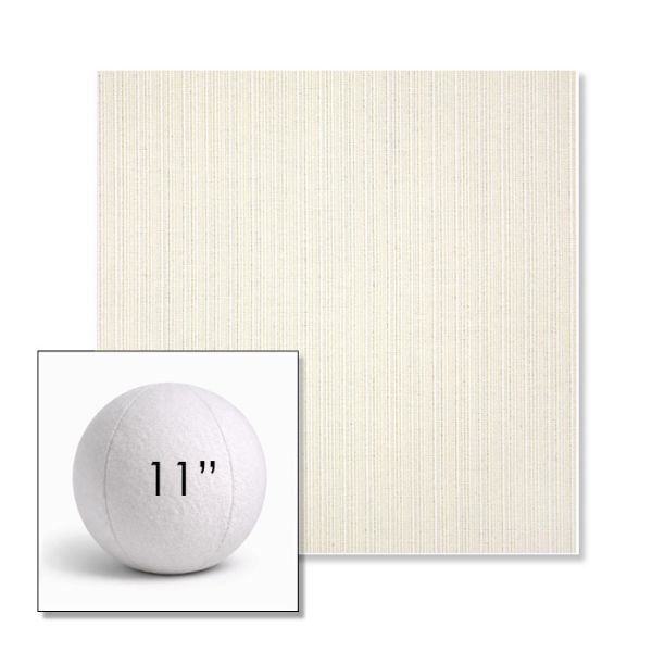 Picture of Proven Ivory | 11" Round Ball Pillow Sunbrella® Outdoor Pillow (3" Thick)