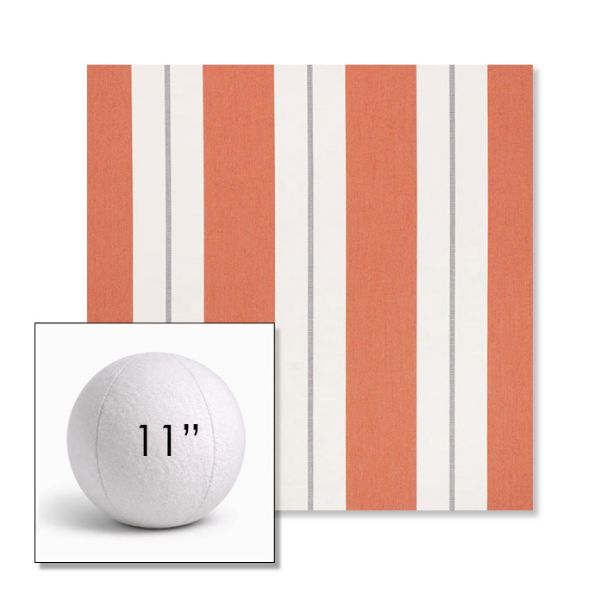 Picture of Relate Persimmon | 11" Round Ball Pillow Sunbrella® Outdoor Pillow (3" Thick)