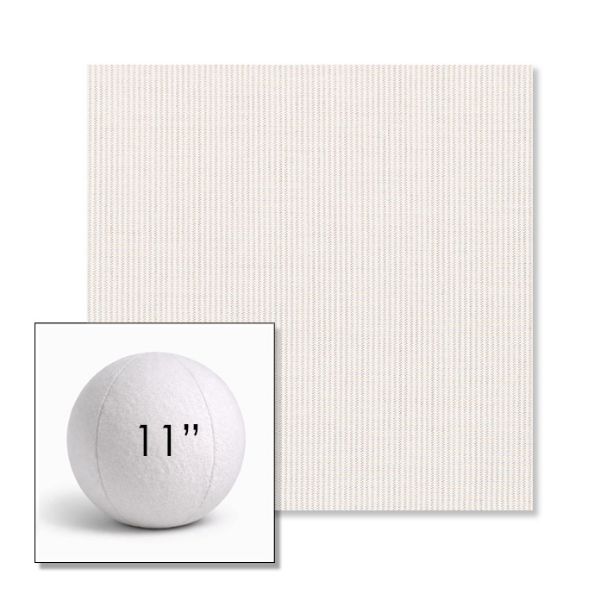 Picture of Replay Linen | 11" Round Ball Pillow Sunbrella® Outdoor Pillow (3" Thick)