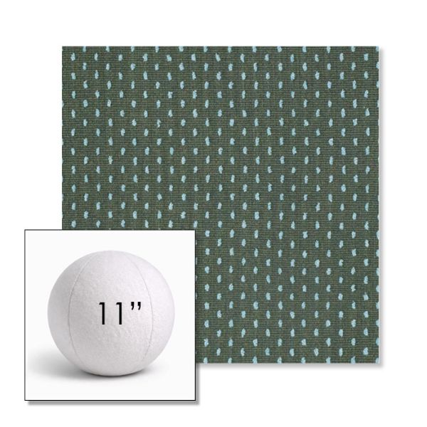 Picture of Royale Moss | 11" Round Ball Pillow Sunbrella® Outdoor Pillow (3" Thick)