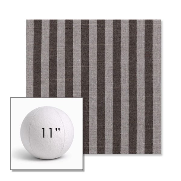 Picture of Sail Away Java | 11" Round Ball Pillow Sunbrella® Outdoor Pillow (3" Thick)