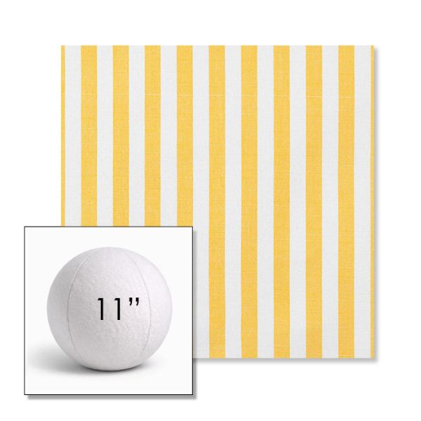 Picture of Sail Away Sunflower | 11" Round Ball Pillow Sunbrella® Outdoor Pillow (3" Thick)