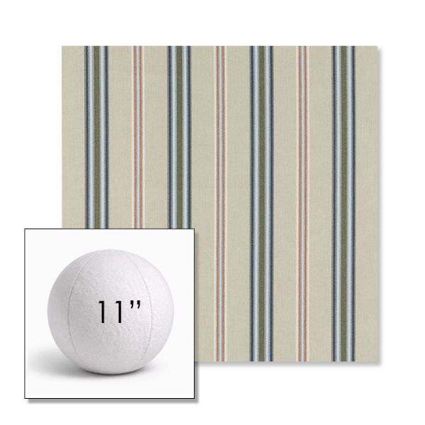 Picture of Saltillo Sagebrush | 11" Round Ball Pillow Sunbrella® Outdoor Pillow (3" Thick)