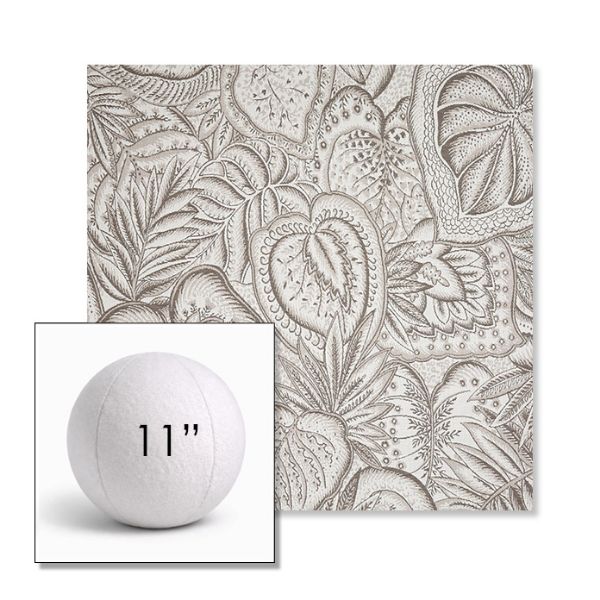 Picture of Sensibility Linen | 11" Round Ball Pillow Sunbrella® Outdoor Pillow (3" Thick)