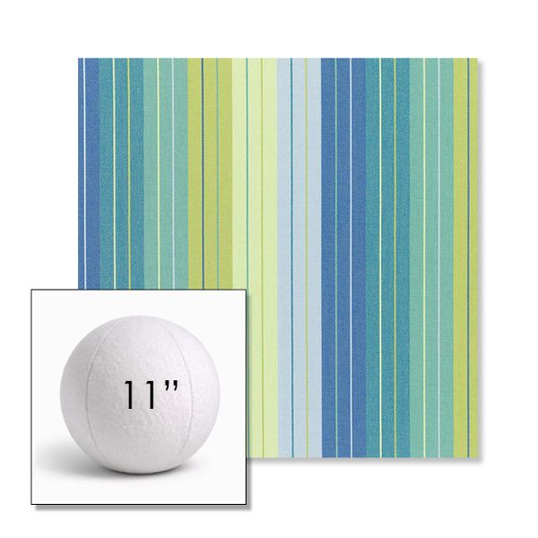 Picture of Seville Seaside | 11" Round Ball Pillow Sunbrella® Outdoor Pillow (3" Thick)