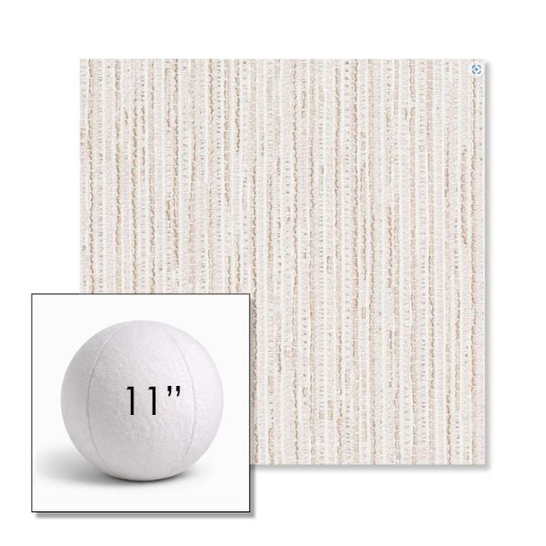 Picture of Tectonic Parchment | 11" Round Ball Pillow Sunbrella® Outdoor Pillow (3" Thick)