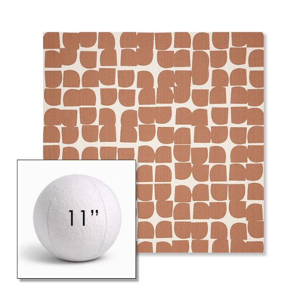 Picture of Toggle Canyon Rose | 11" Round Ball Pillow Sunbrella® Outdoor Pillow (3" Thick)