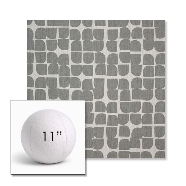 Picture of Toggle Greystone | 11" Round Ball Pillow Sunbrella® Outdoor Pillow (3" Thick)