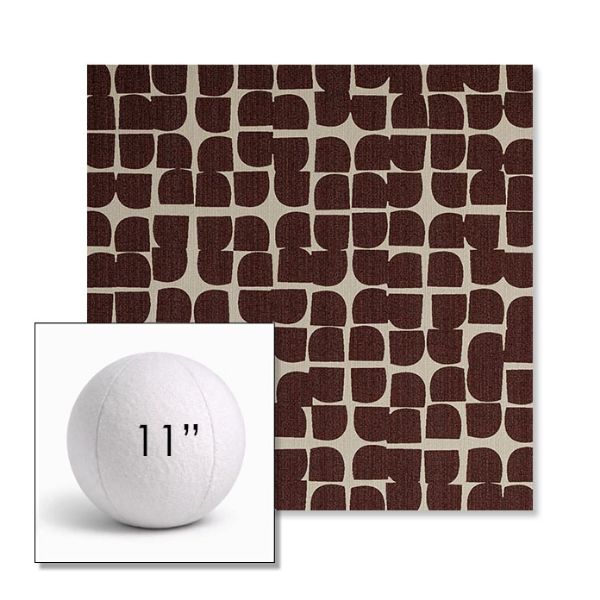 Picture of Toggle Plumberry | 11" Round Ball Pillow Sunbrella® Outdoor Pillow (3" Thick)