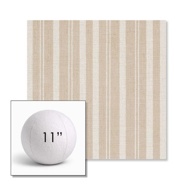 Picture of Tranquil Camel | 11" Round Ball Pillow Sunbrella® Outdoor Pillow (3" Thick)