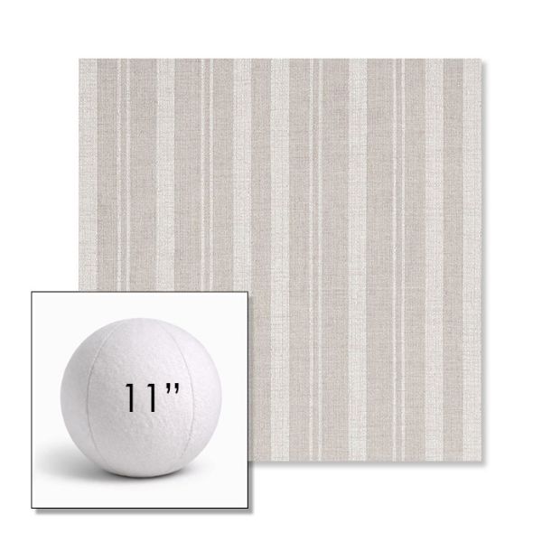 Picture of Tranquil Linen | 11" Round Ball Pillow Sunbrella® Outdoor Pillow (3" Thick)