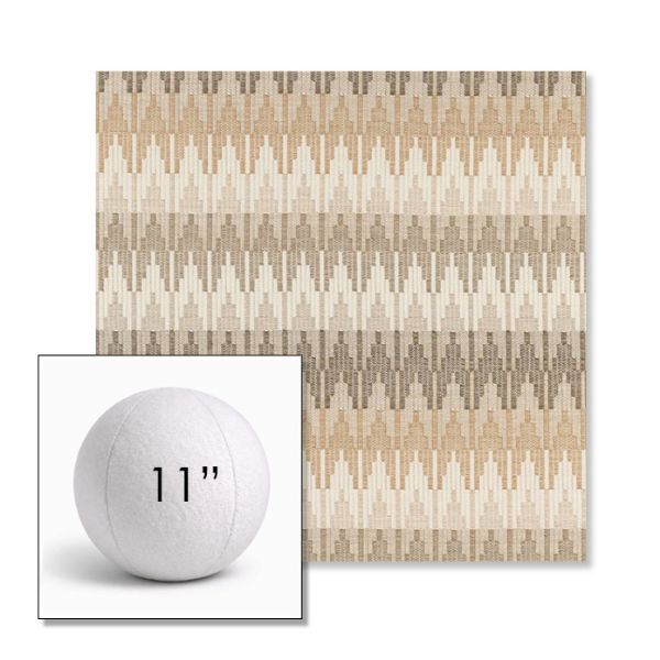 Picture of Valley Dune | 11" Round Ball Pillow Sunbrella® Outdoor Pillow (3" Thick)