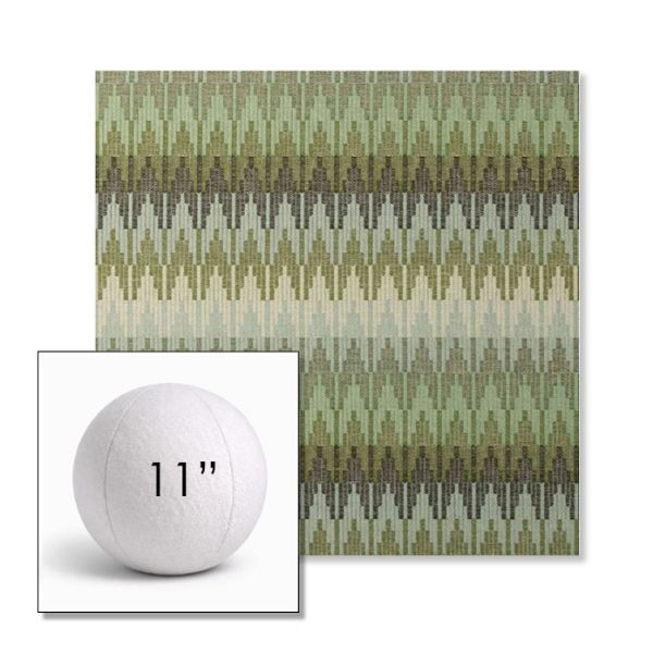 Picture of Valley Herbal | 11" Round Ball Pillow Sunbrella® Outdoor Pillow (3" Thick)