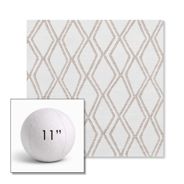 Picture of Voyage Dune | 11" Round Ball Pillow Sunbrella® Outdoor Pillow (3" Thick)