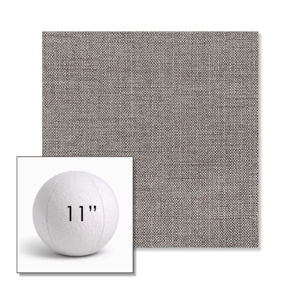 Picture of Willa Bark | 11" Round Ball Pillow Sunbrella® Outdoor Pillow (3" Thick)