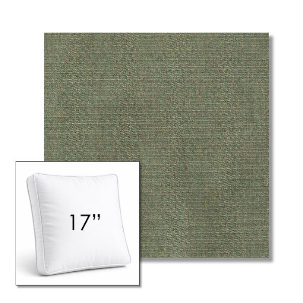 Picture of Ambrose Fern | 17" Square Boxed Sunbrella® Outdoor Pillow (3" Thick)