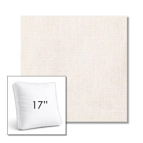 Picture of Ambrose Linen | 17" Square Boxed Sunbrella® Outdoor Pillow (3" Thick)