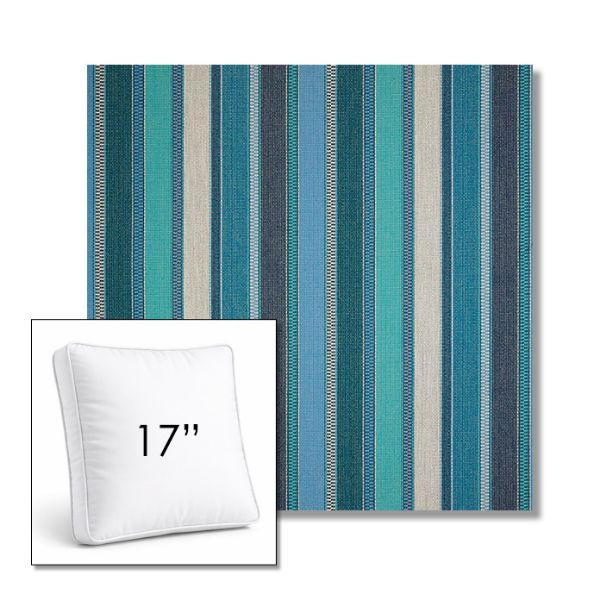 Picture of Ascend Oasis | 17" Square Boxed Sunbrella® Outdoor Pillow (3" Thick)