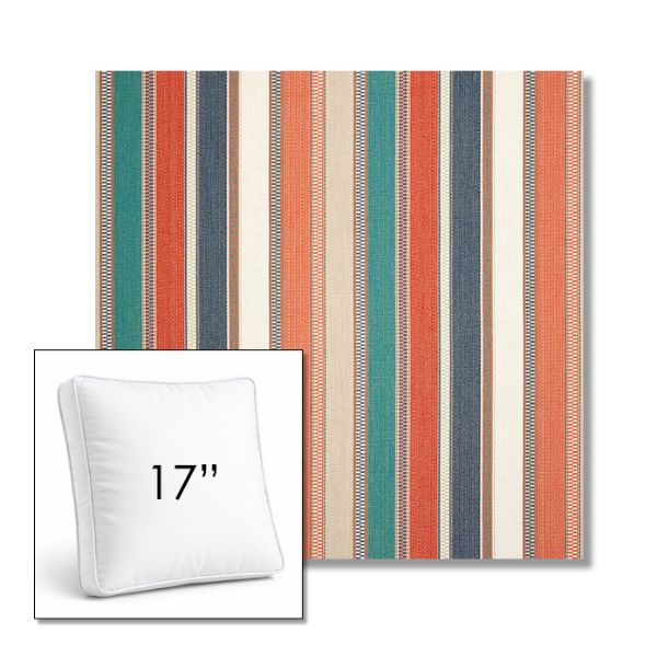 Picture of Ascend Tropical | 17" Square Boxed Sunbrella® Outdoor Pillow (3" Thick)