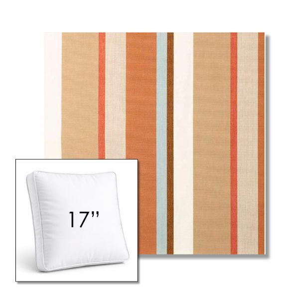 Picture of Beaming Mojave | 17" Square Boxed Sunbrella® Outdoor Pillow (3" Thick)