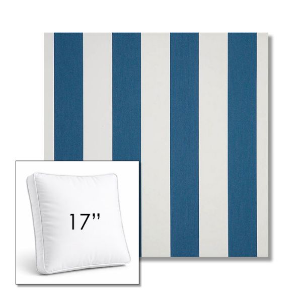 Picture of Cabana Regatta | 17" Square Boxed Sunbrella® Outdoor Pillow (3" Thick)