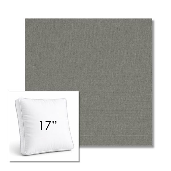 Picture of Canvas Charcoal | 17" Square Boxed Sunbrella® Outdoor Pillow (3" Thick)