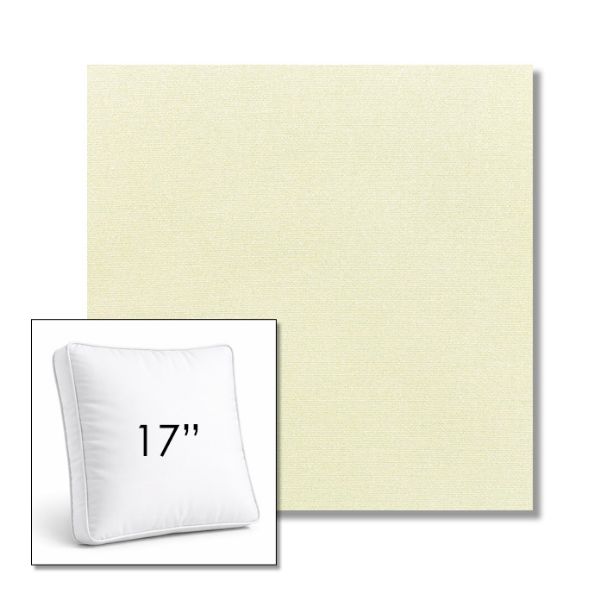 Picture of Canvas Natural | 17" Square Boxed Sunbrella® Outdoor Pillow (3" Thick)