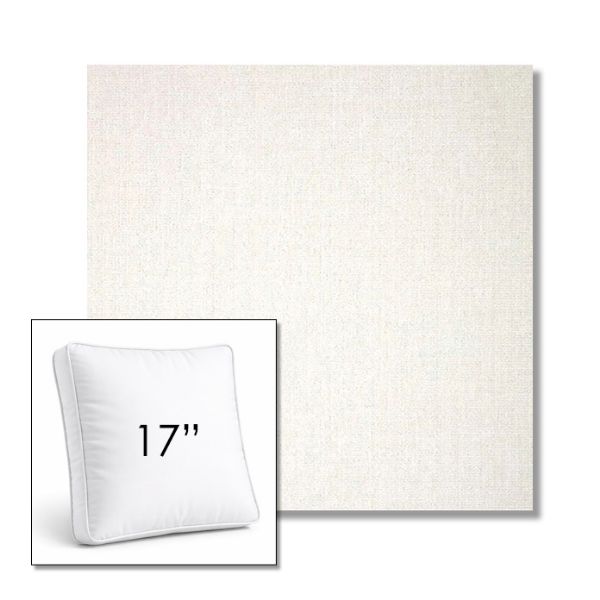 Picture of Crush Snow | 17" Square Boxed Sunbrella® Outdoor Pillow (3" Thick)