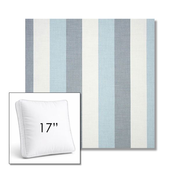 Picture of Direction Dew | 17" Square Boxed Sunbrella® Outdoor Pillow (3" Thick)