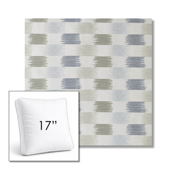 Picture of Dream Mist | 17" Square Boxed Sunbrella® Outdoor Pillow (3" Thick)