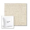 Picture of Escher Alabaster | 17" Square Boxed Sunbrella® Outdoor Pillow (3" Thick)