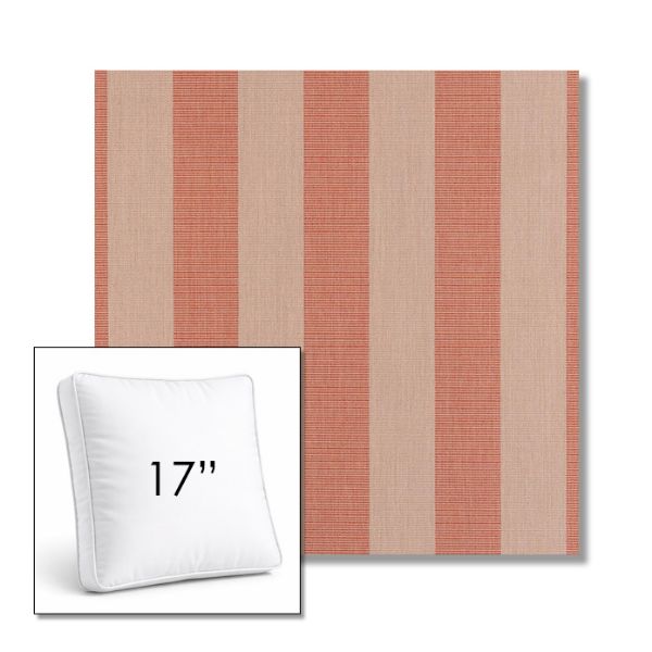 Picture of Expressive Blush | 17" Square Boxed Sunbrella® Outdoor Pillow (3" Thick)