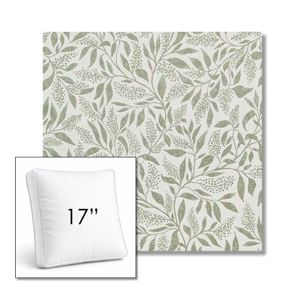 Picture of Exquisite Aloe | 17" Square Boxed Sunbrella® Outdoor Pillow (3" Thick)