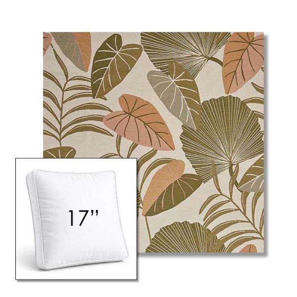 Picture of Fernie Mimosa | 17" Square Boxed Sunbrella® Outdoor Pillow (3" Thick)