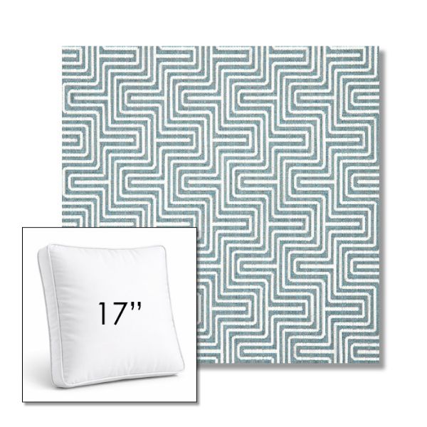 Picture of Figure Twilight | 17" Square Boxed Sunbrella® Outdoor Pillow (3" Thick)