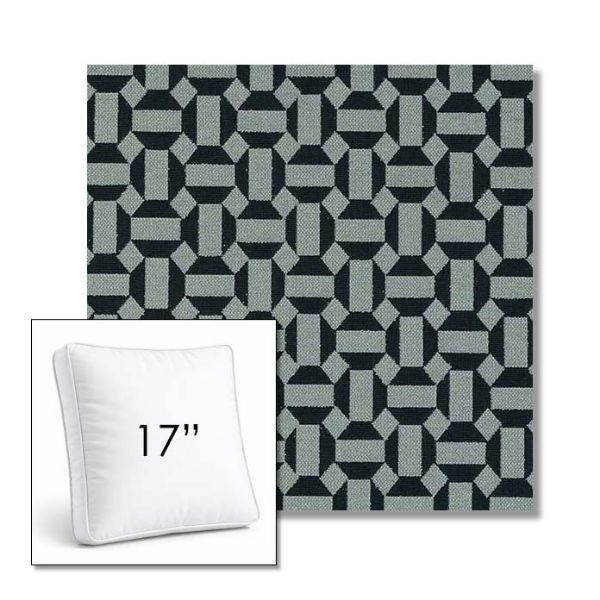 Picture of Hoopla Plume | 17" Square Boxed Sunbrella® Outdoor Pillow (3" Thick)