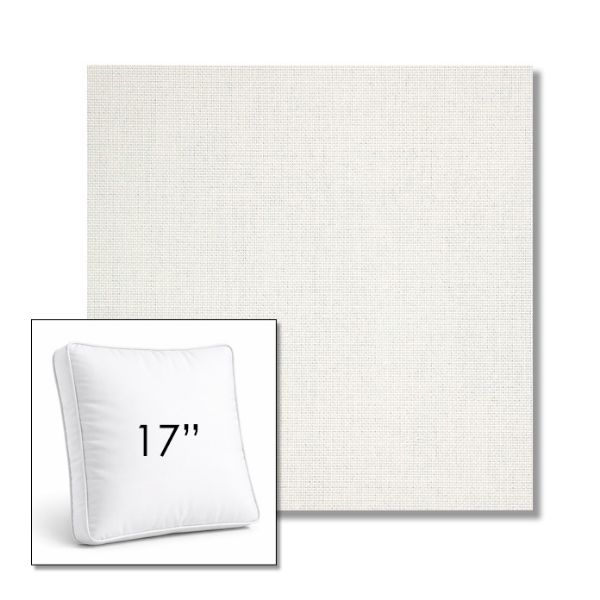 Picture of Idol Snow | 17" Square Boxed Sunbrella® Outdoor Pillow (3" Thick)