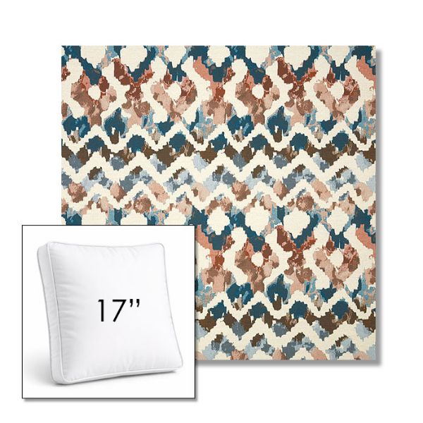 Picture of Inga Boho | 17" Square Boxed Sunbrella® Outdoor Pillow (3" Thick)