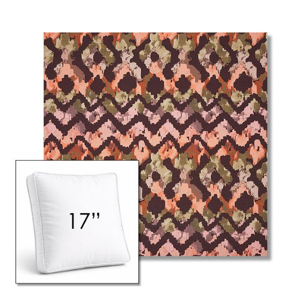 Picture of Inga Gypsy | 17" Square Boxed Sunbrella® Outdoor Pillow (3" Thick)