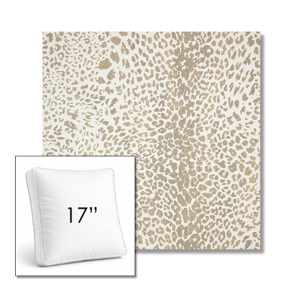 Picture of Instinct Dune | 17" Square Boxed Sunbrella® Outdoor Pillow (3" Thick)