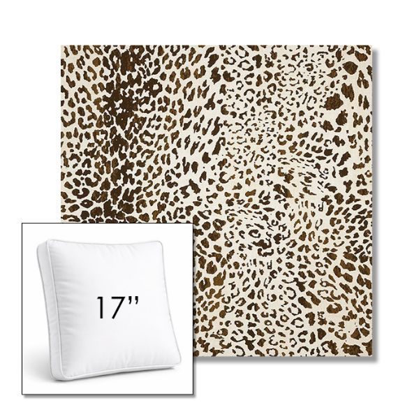 Picture of Instinct Espresso | 17" Square Boxed Sunbrella® Outdoor Pillow (3" Thick)