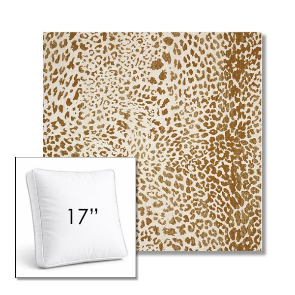 Picture of Instinct Toffee | 17" Square Boxed Sunbrella® Outdoor Pillow (3" Thick)