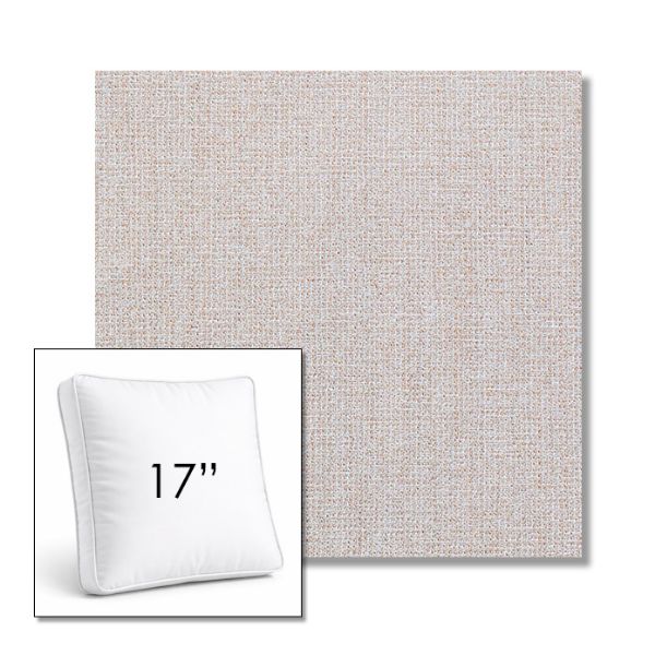 Picture of Kismet Flax | 17" Square Boxed Sunbrella® Outdoor Pillow (3" Thick)