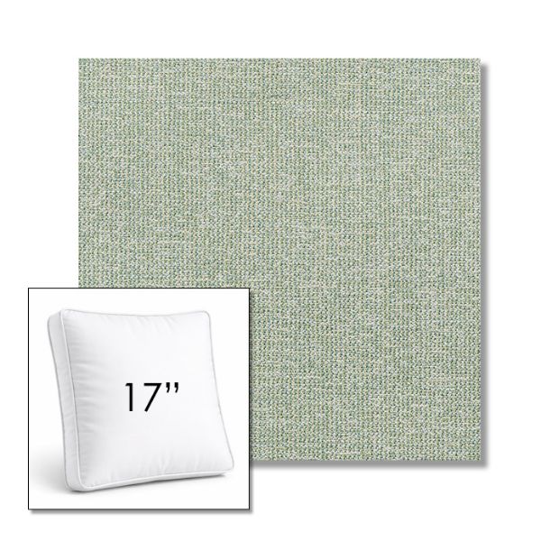Picture of Kismet Moss | 17" Square Boxed Sunbrella® Outdoor Pillow (3" Thick)