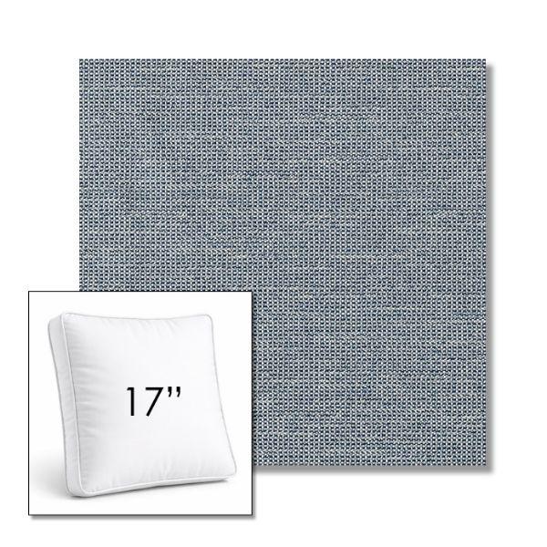 Picture of Kudos Denim Wash | 17" Square Boxed Sunbrella® Outdoor Pillow (3" Thick)
